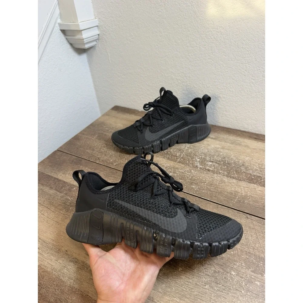 Nike Free Metcon 3 Triple Black Training Shoes CJ0861-001 Men's Size 10.5